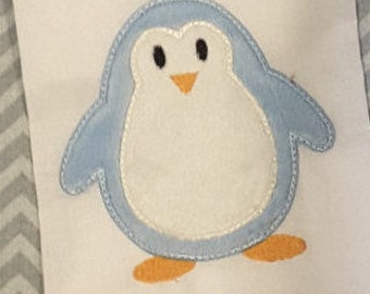 Applique Machine Embroidery Design Baby Penquin