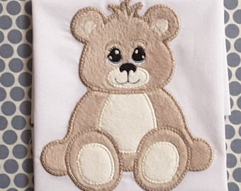 Bebé Applique Máquina Bordado Diseño Osito de Peluche