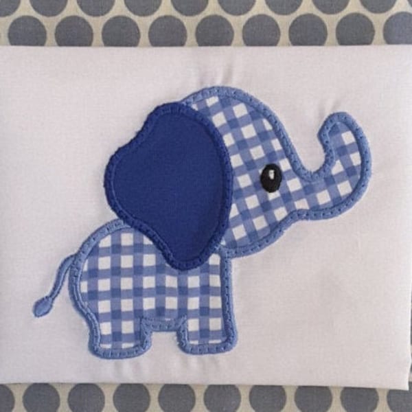 Bebé Applique máquina bordado diseño elefante