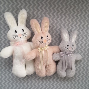 Machineborduurwerk In The Hoop ontwerp Soft Bunny Toy afbeelding 2