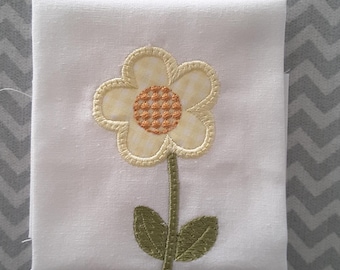 Small Appliqued Flower Machine Embroidery Design