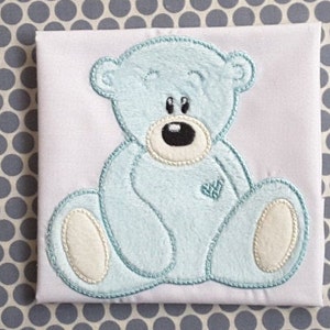 Applique Machine Embroidery Design Teddy Bear