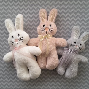 Machineborduurwerk In The Hoop ontwerp Soft Bunny Toy afbeelding 1