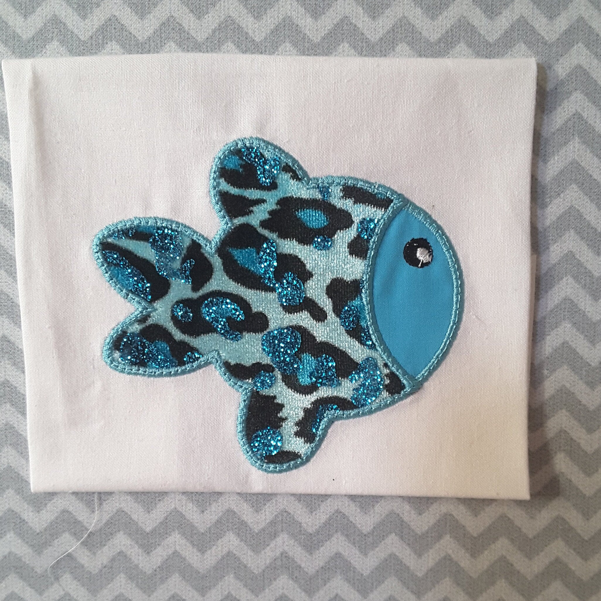 Applique Machine Embroidery Design Fish - Etsy