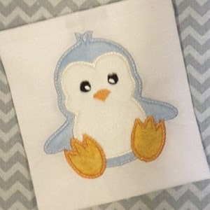 Applique Macchina Ricamo Design Baby Penquin