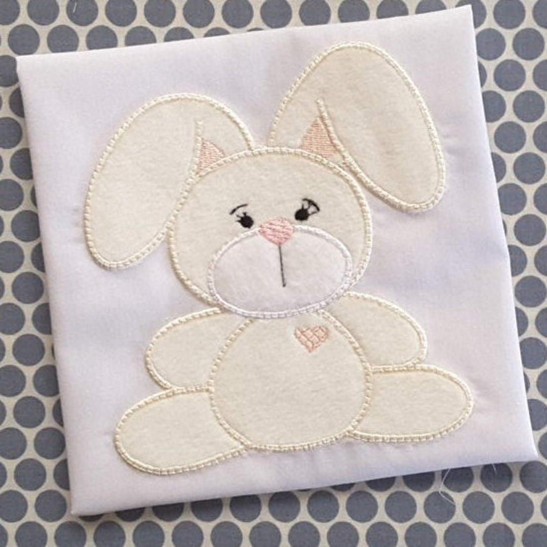 Baby Applique Machine Embroidery Design Bunny - Etsy