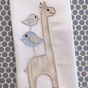 Baby Applique Machine Embroidery Design Giraffe