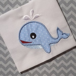 Baby Applique Machine Embroidery Design ….Whale