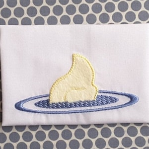 Baby Applique Machine Embroidery Design Duck