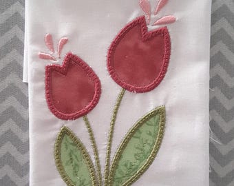 Tulip Flower Machine Applique Embroidery Design