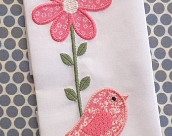 Baby Applique Machine Haft Design Birds