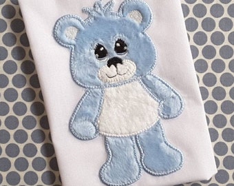 Baby Applique Machine Embroidery Design Teddy Bear