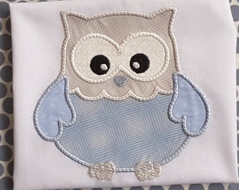 Applique Machine Embroidery Design Baby Owl