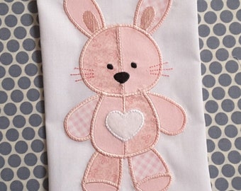 Baby Applique Machine Embroidery Design Patchwork Bunny