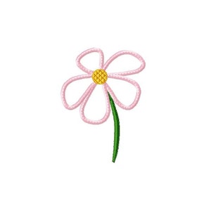 Applique Machine Embroidery Design Baby Daisy zdjęcie 2