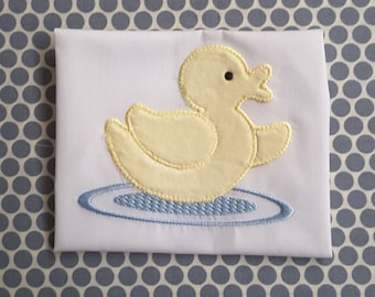 Baby Applique Machine Embroidery Design Duck