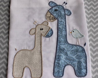 Baby Applique Machine Embroidery Design Giraffes