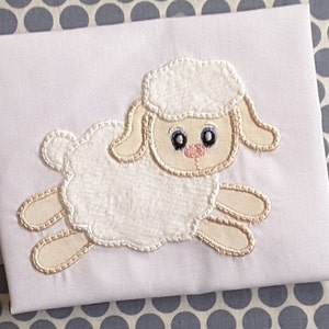 Applique Machine Embroidery Design Baby Lamb