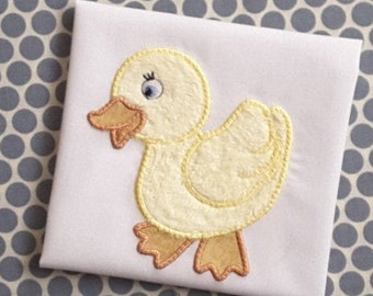 Applique Machine Embroidery Design Baby Duck