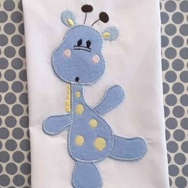 Baby Applique Machine Embroidery Design Giraffe