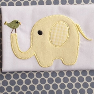 Baby Applique Machine Embroidery Design Elephant