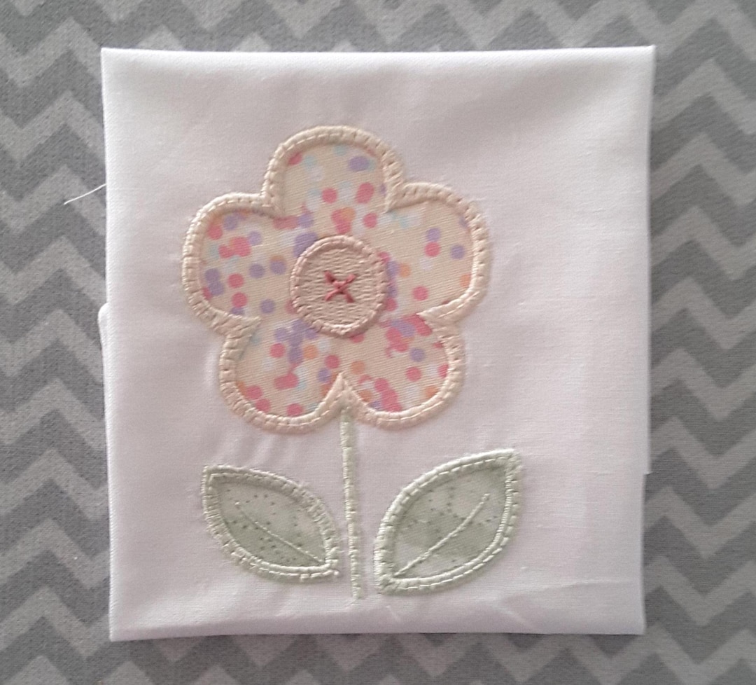 Applique Machine Embroidery Small Flower - Etsy