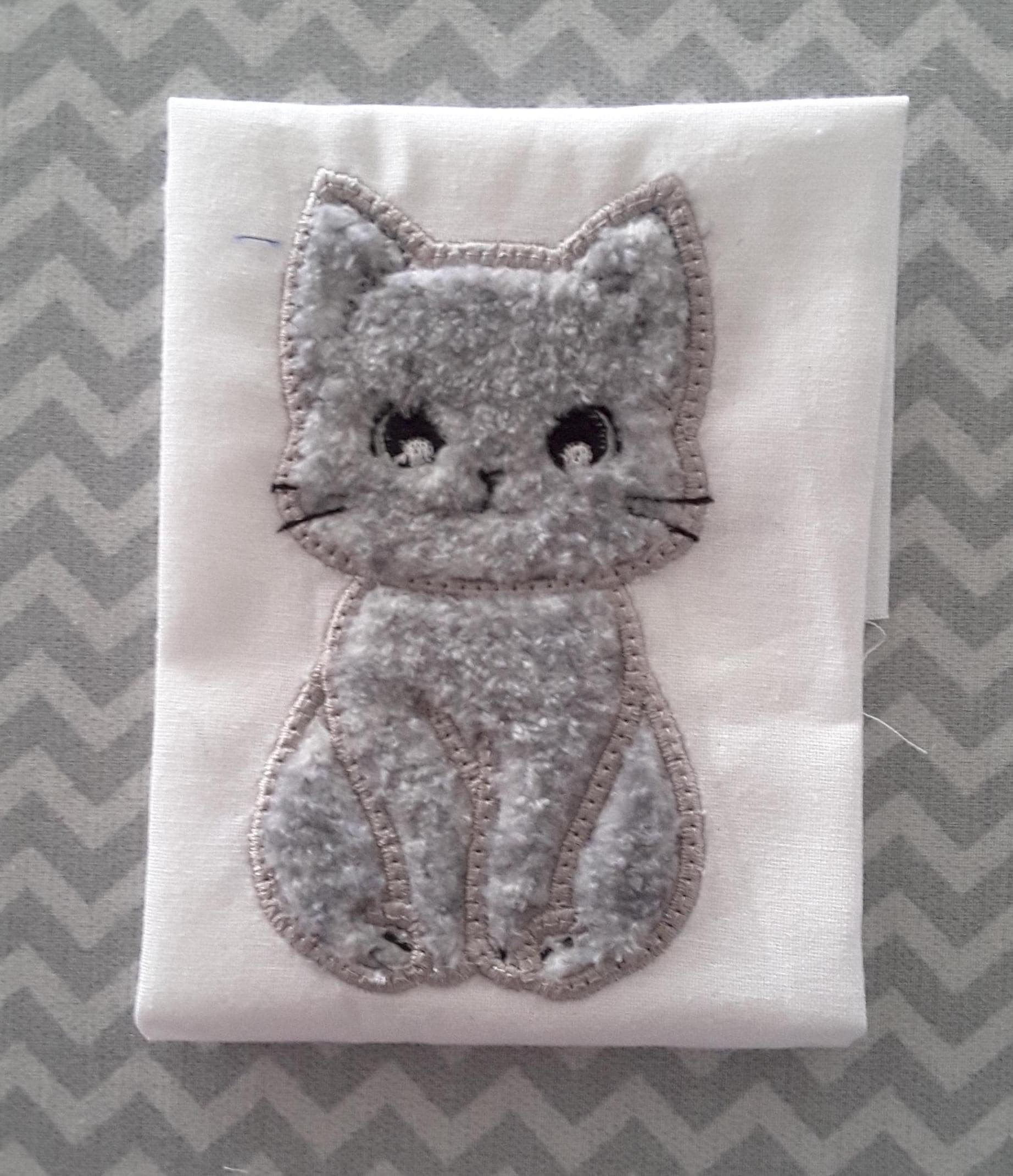 Cute Kitten Applique Machine Embroidery Design - Etsy