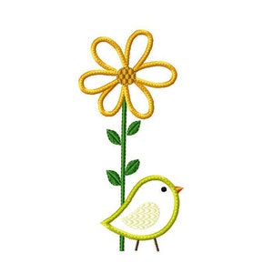 Baby Applique Machine Embroidery Design Birds image 2