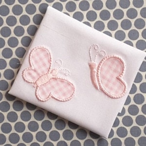 Applique Machine Embroidery Design Baby Butterflys