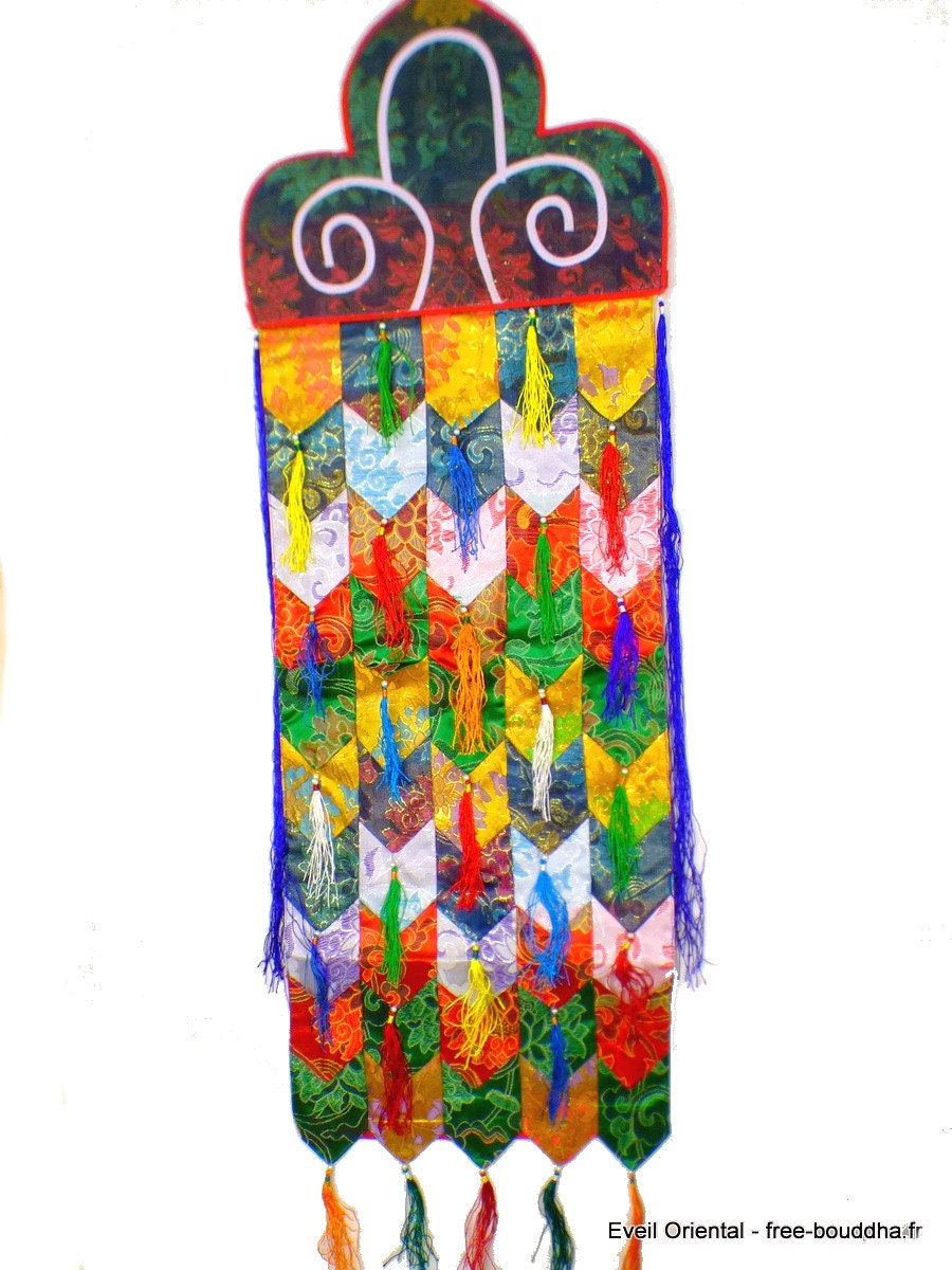 Tenture Tibétaine Bouddhiste Kaden Plate 32 cm, Kad32