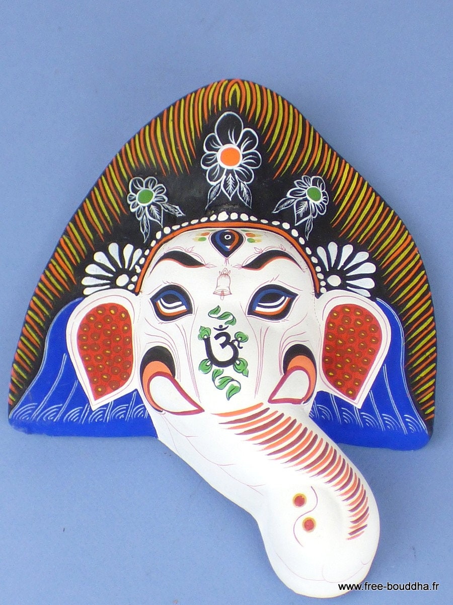 Masque Ganesh en Plâtre Fait à La Main, M Ganesh