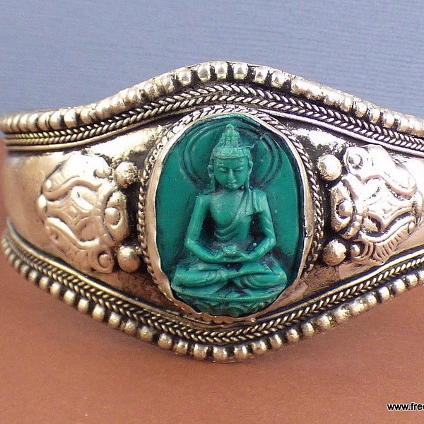 BRACELET TIBETAIN Bouddha en méditation, bracelet bouddhiste, bracelet ethnique, bracelet nepalais, budres1