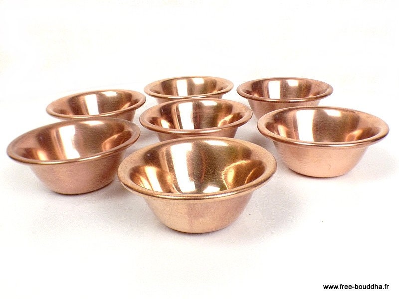 Bols d'offrandes Bouddhistes en Cuivre 8, 5 cm, Bol85.1
