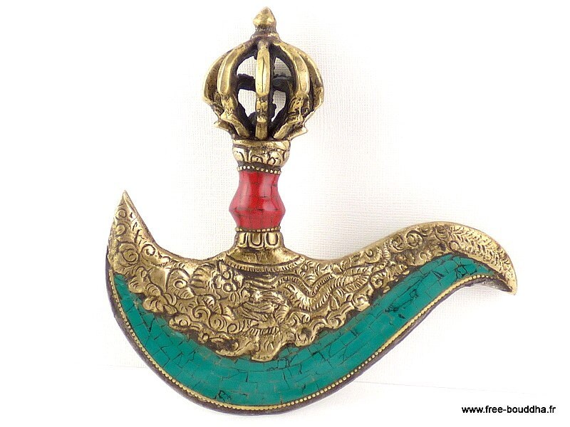 Kartika Drigug Tibetain Serti de Turquoises Naturelles, Kart1