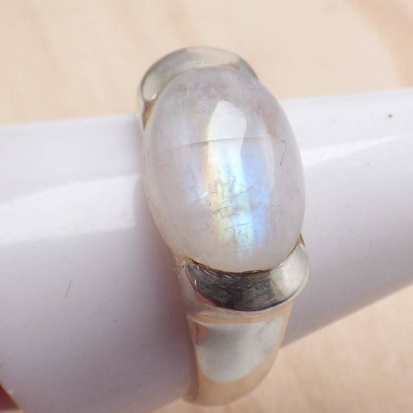 Bague bohème en pierre de lune et goutte d'eau – Fem Things