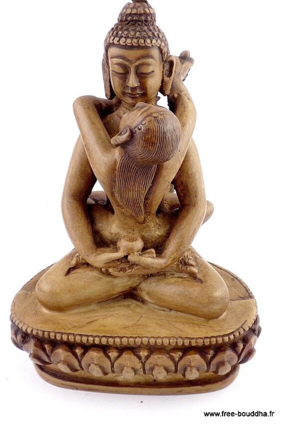 Shakti Statuette Bouddhiste Union Meditation Tibet Divinité Bouddha Ref Shakti2