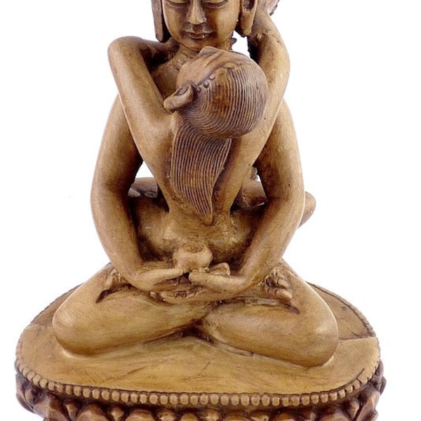 SHAKTI STATUETTE BOUDDHISTE union meditation tibet divinité bouddha ref shakti2