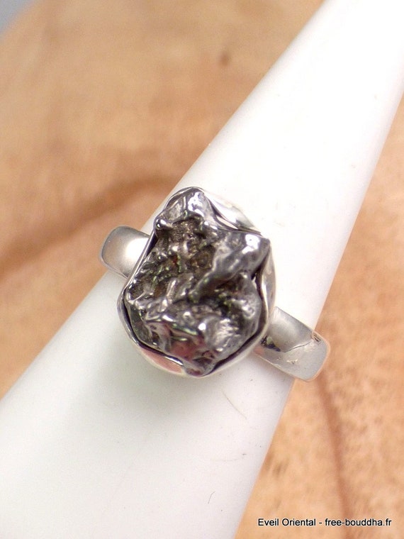 Meteorite stone ring sale