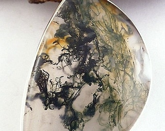 Jewelry Moss AGATE, agate pendant Moss, moss agat jewels BEE14.3 natural gemstone jewelry