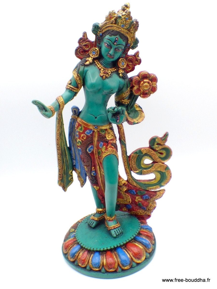 Grande Statue Tara Verte