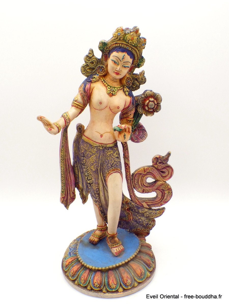 Grande Statue Tara Verte