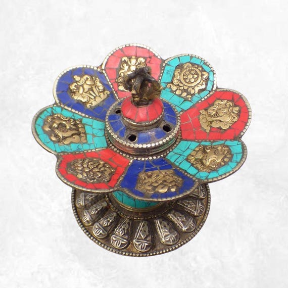 Brûleur D'Encens En Aluminium Avec Récupérateur De Cendres