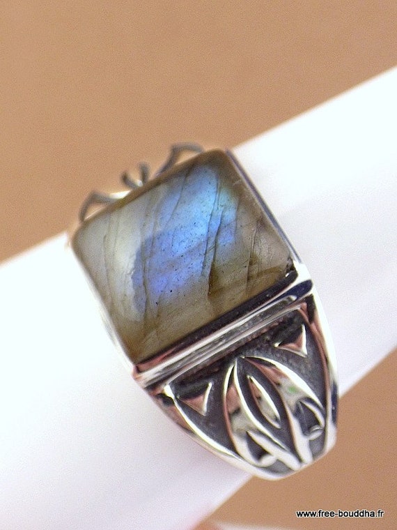 Labradorite Bague Homme