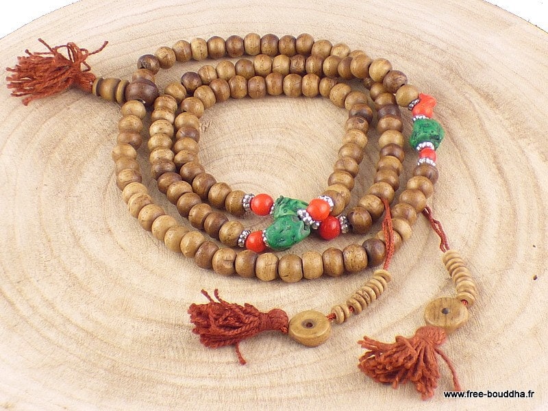 Tibetan Camel Bone 108 Mala Beads Buddha Bracelet / Necklace – MR