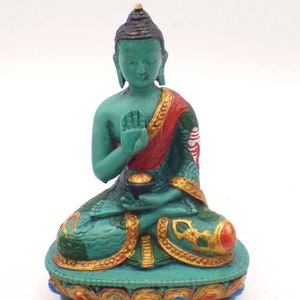 Estatuilla BUDA DE LA PROTECCIÓN, resina pintada a mano, BV3