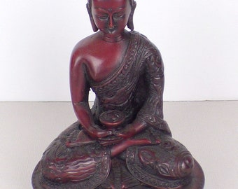 SAKYAMOUNI BUDDHA STATUE Lotussitz Meditation Zen Pflege Tibet STARB1.1