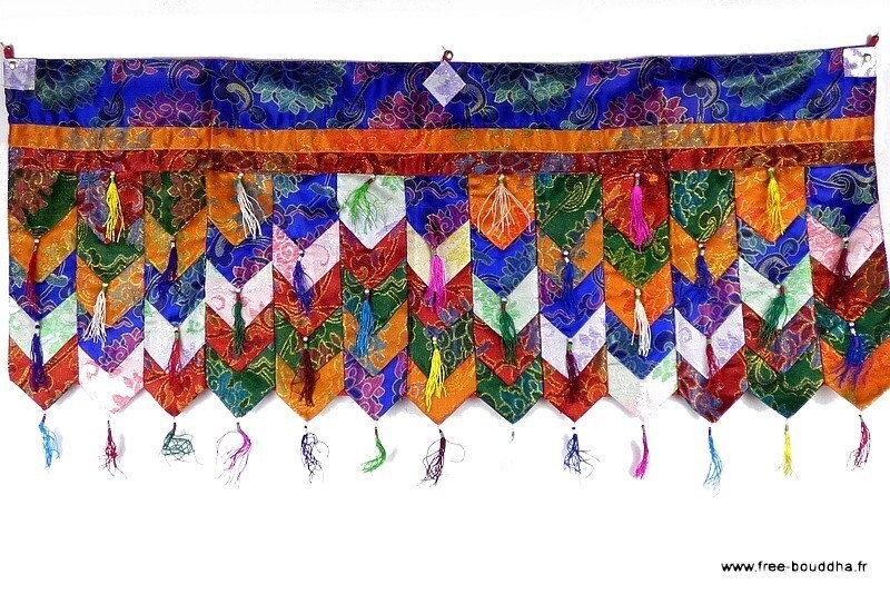 Dessus de Porte Tibétaine Bouddhiste Méditation Temple Pan2