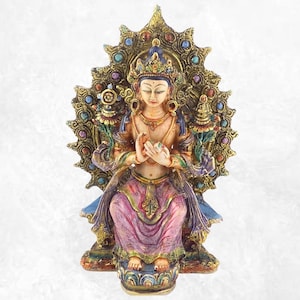 MAITREYA BUDDHISM STATUETTE hand painted 15 cm, maitreya