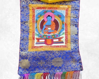 Tibetischer Thangka-Medizinbuddha – Spirituelle Heilung TANGBM