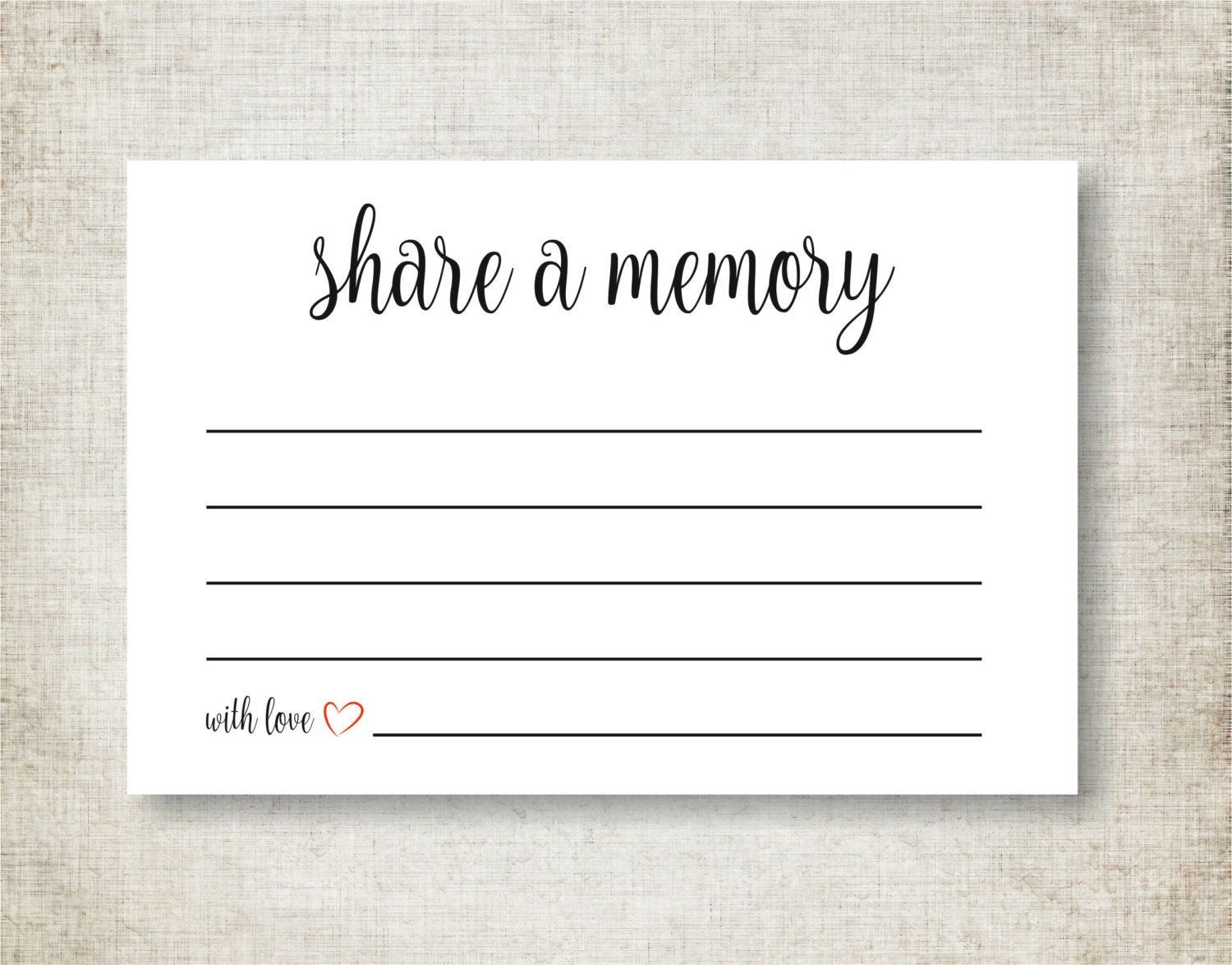 Share A Memory Card Memory Cards Share A Memory Printable Etsy